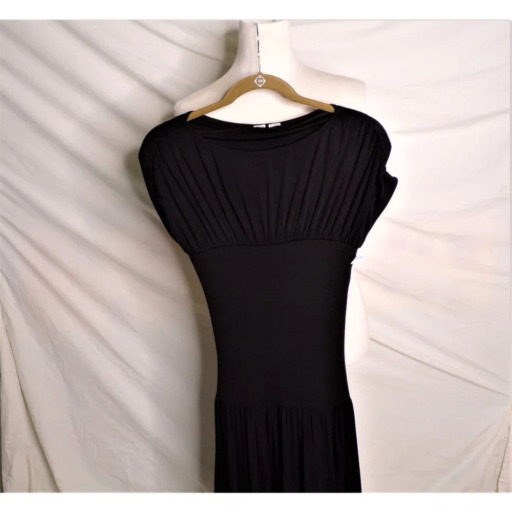 SOLD TOTEME Stretch Maxi Dress Black XX-Small NEW - Picture 8 of 11